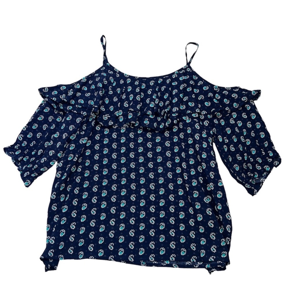 Your Story Blue Paisley Printed Top